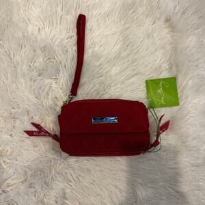Vera Bradley All in One Crossbody Wristlet Tango Red NWT